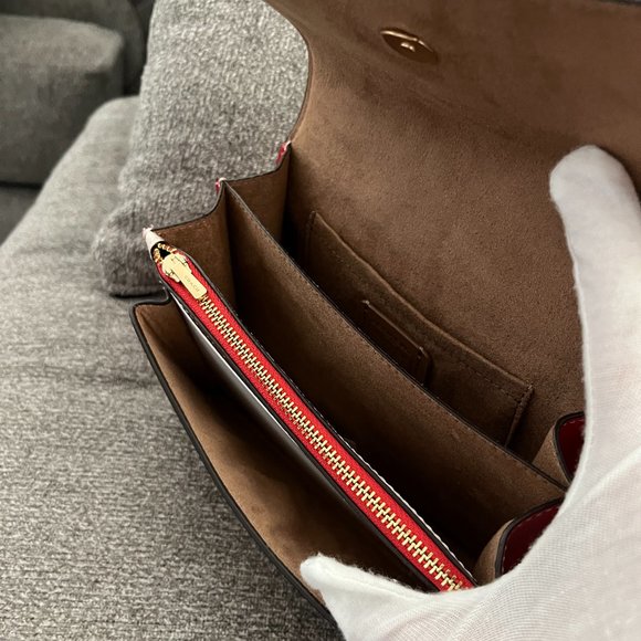 NWT Coach CE656 Mini Klare Crossbody Coated Canvas&Leather w Heart Cherry Print - Picture 8 of 9